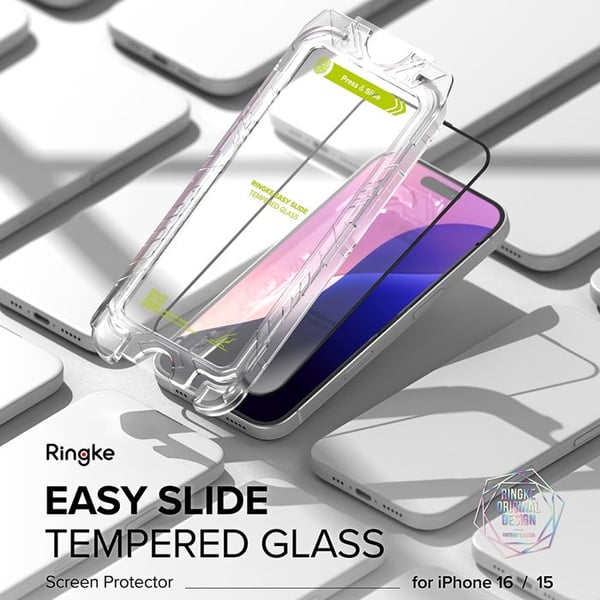 Skyddsskal - RINGKE - Easy Slide - Transparent - Halvstyv - Härdat glas