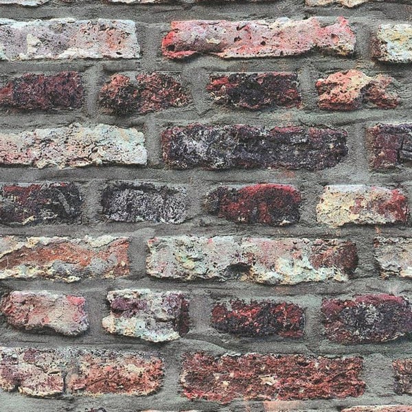 Non-woven tapeter - brun - stenimitation - Mönstrade tapeter - Elements II - A.S. Création