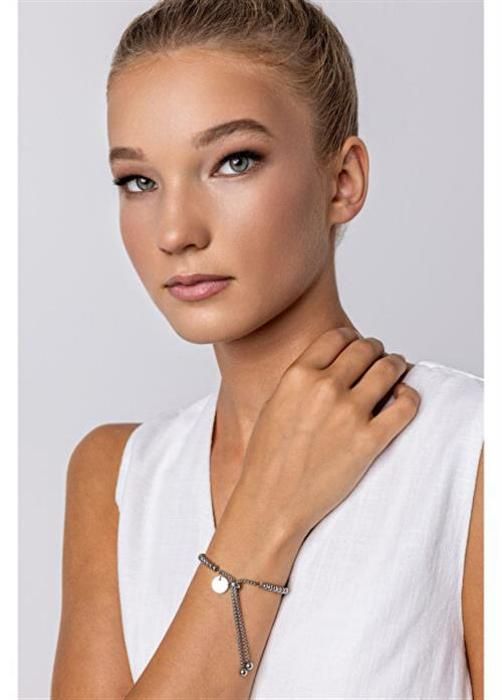 Armband - EMILY WESTWOOD - EWB24009S - Stål - Runda pärlor - Längd 25 cm