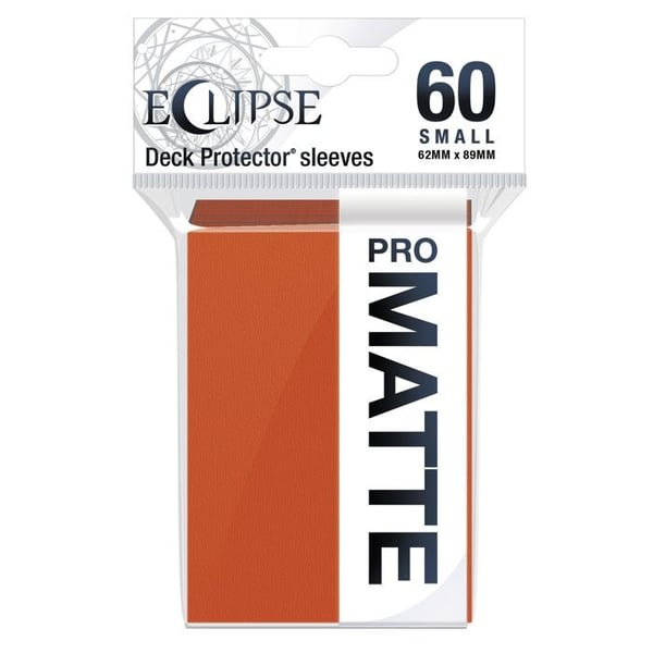 Ultra Pro - Eclipse Matte Foliopaket med 60 kortskydd små format Orange Pumpa (62 x 89 mm)
