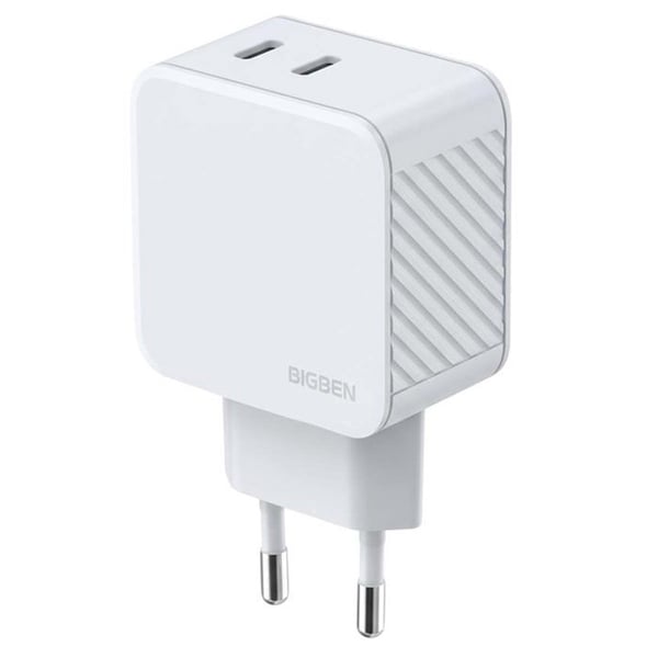 Laddare - BIGBEN CONNECTED - BigBen Connected - 45W - 2x USB-C - GaN Vit
