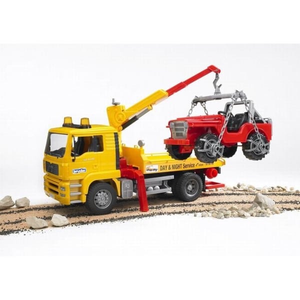 BRUDER - 2750 - Hinauxautot ja Jeep 1/16 mittakaavassa - 49,5 cm