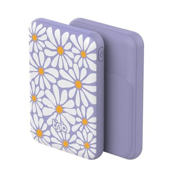Nödladdare - T'NB - 5000mAh - Kompatibel med MagSafe - Ultra-snabb USB-C 20W-laddning - Lavendel