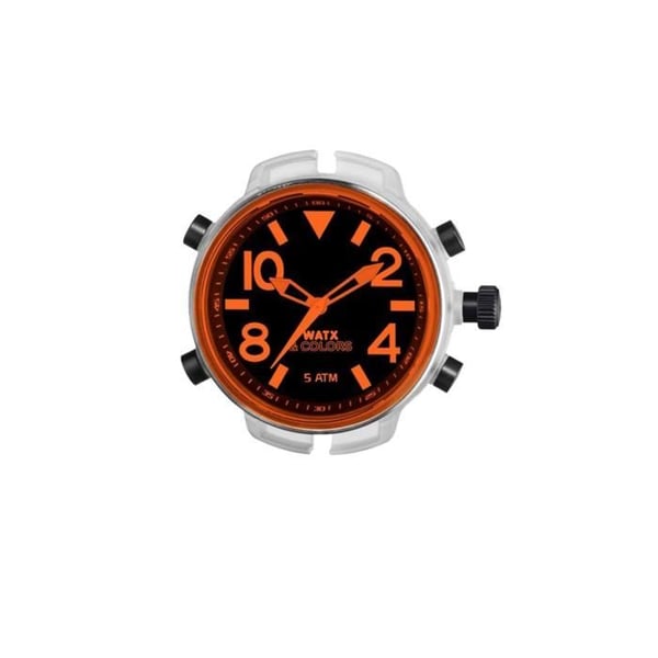Klocka - WATX&COLORS - RWA3702 - Analog - Quartz - Svart, Orange