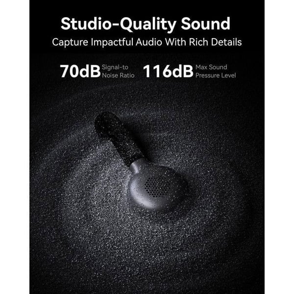 Hollyland Lark M2S Ultimate Combo Trådløs Mikrofon - 300m Rækkevidde - 30t Batterilevetid - Støjdæmpning - USB-C/3,5mm - Vlog/Interview