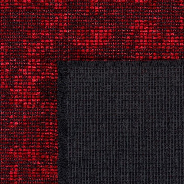Matta - AYYILDIZ - Vintage kilim - Röd marmorering - Halkfri - Tvättbar - 120x170 cm
