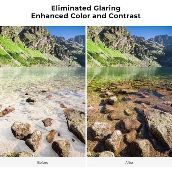 Polarisationsfilter - GENERISK - KF Concept - 77mm - Magnetisk - Hög Kvalitet