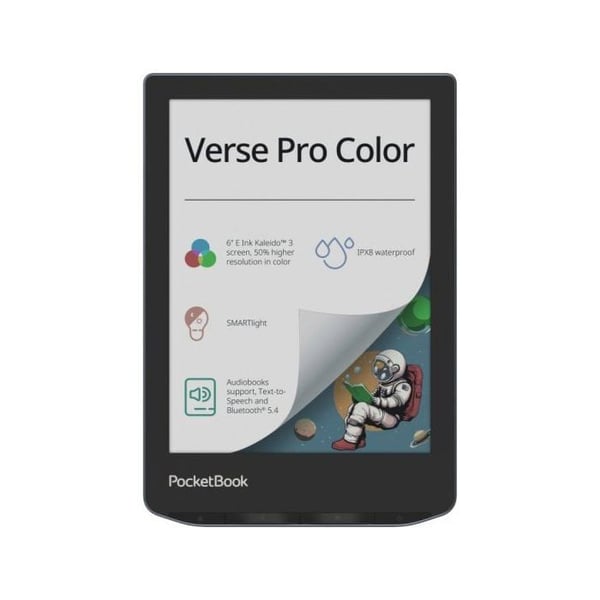 PocketBook Verse Pro Color E-reader 6" Táctil ?Lector de Ebooks Resistente al Agua Audiolibros Azul