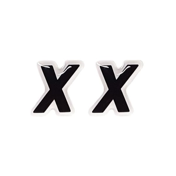 3D-klistermärke självhäftande bokstäver par "X"