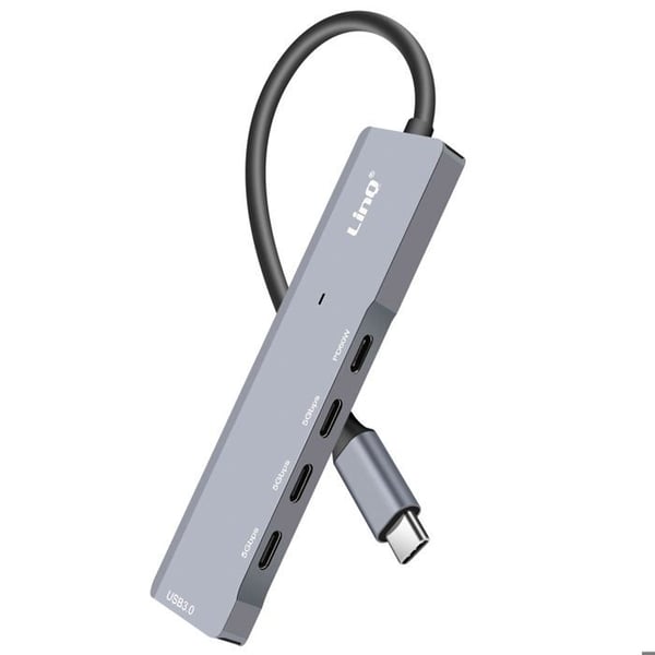 USB-C OTG-hubb till 3x USB C 5Gbps + USB 3.0 + USB C Power Delivery 60W