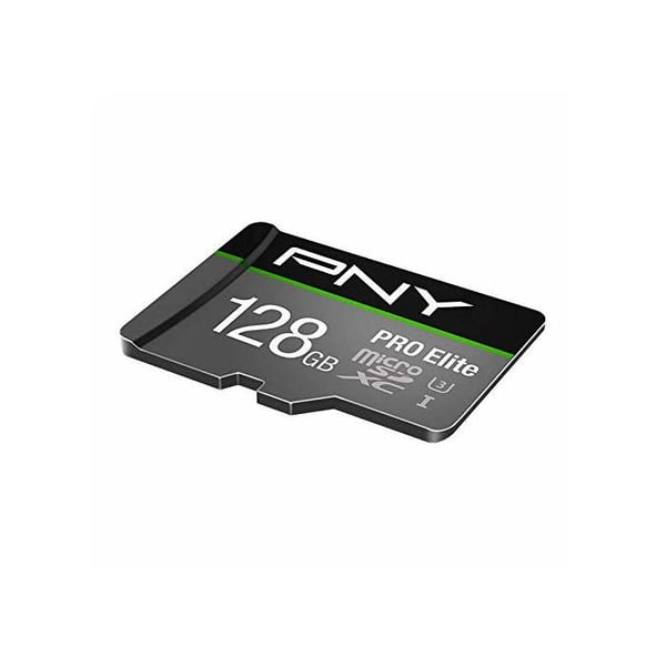 PNY PRO Elite MicroSDXC-kort - 128 GB - Klass 10/UHS-I (U3) - 100 MB/s Läs - 90 MB/s Skriv