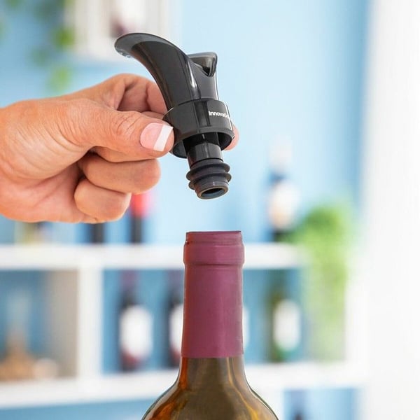 Vinflaskpropp - INNOVAGOODS - Wintopp - 2 i 1 hällare och luftare - Droppfri - Hermetisk