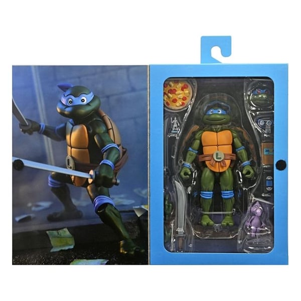 Tortues Ninja (Tecknad serie) figur med Ultimate Leonardo VHS 18 cm