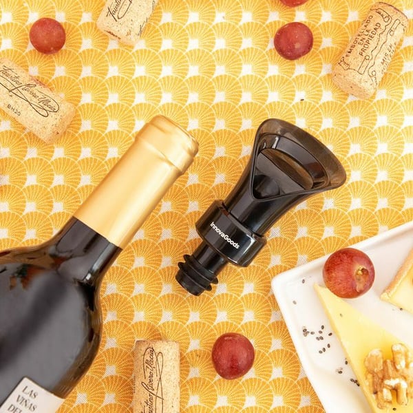 Vinflaskpropp - INNOVAGOODS - Wintopp - 2 i 1 hällare och luftare - Droppfri - Hermetisk