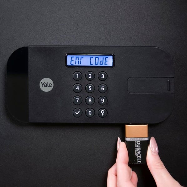 Sikkerhedsskab YALE YSEB/400/EB1 med elektronisk lås kontorformat H.40 x B.35 x D.34 cm