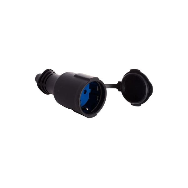 Bas A Luft I Gummi Med Lock 16a 250v T/tl Ip44 4.8mm Svart Solera 5707c - Solera