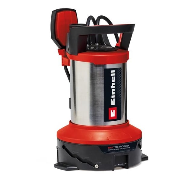 Einhell 2-i-1 dräneringspump för smutsigt och rent vatten GE-DP 7535 N LL ECO (750W, Nedsänkningsdjup 7m)