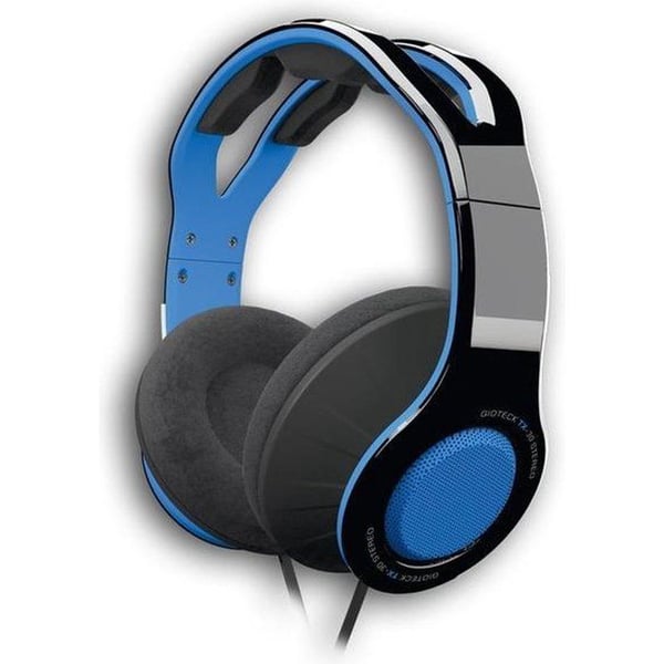 Gioteck TX30 Mégapack — Stereo headset Game & Go blå + tumgrepp + USB-kabel PS4- USED