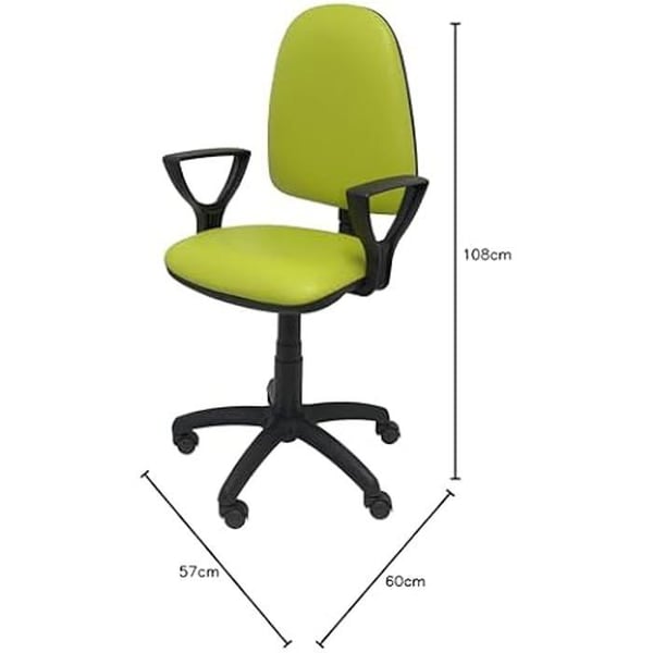 Chaise - PIQUERAS Y CRESPO - Ayna - Similicuir Pistache - Armstölder - Ljusblå
