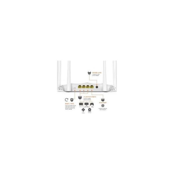 Tenda Routeur WIFI Punkt för dubbelband intelligent AC5 Smart Dual-Band WiFi Router med 4 antenner