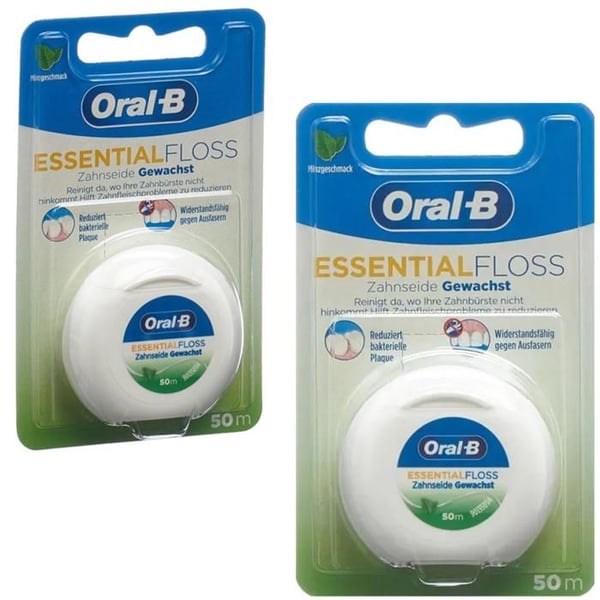 Tandtråd - Oral-B - Essential Floss - Mint - Vaxad - Vuxen tandvård