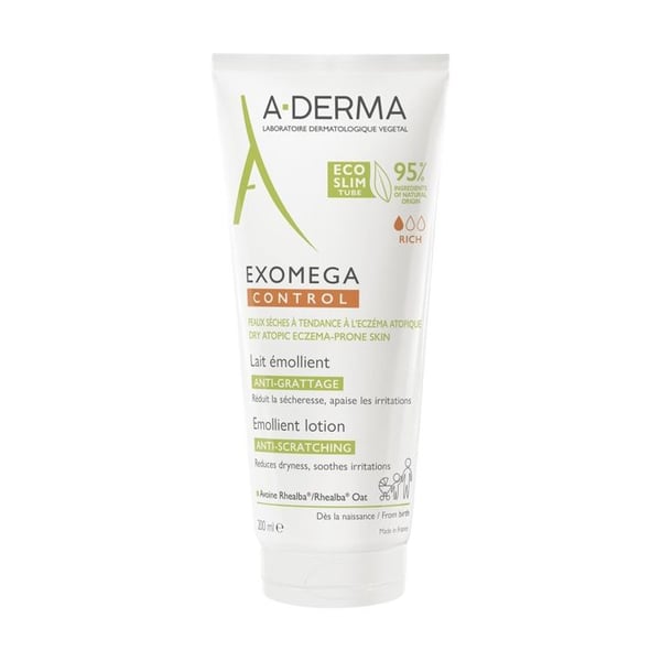 A-DERMA - Exomega Control Mjölk mot klåda mjukgörande 200 ml
