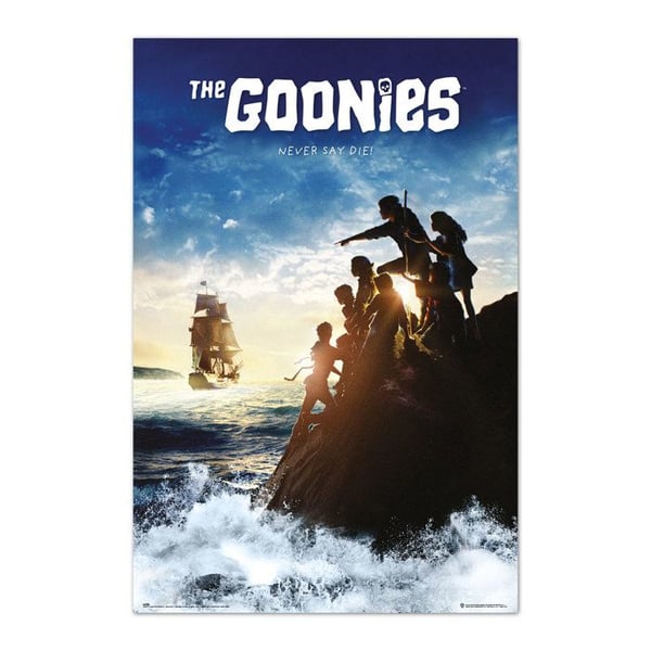 Affisch - GRUPO ERIK - THE GOONIES - 61x91,5cm - Väggdekoration - Svart