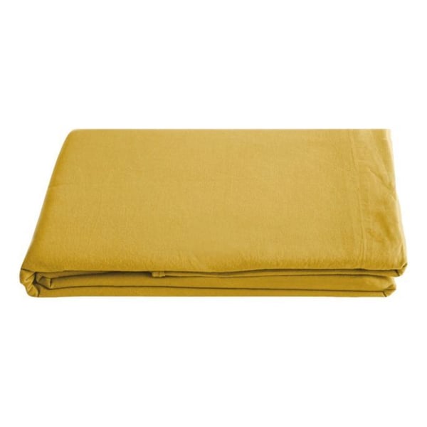 Palace renfärgad tvättad bomullslakan, 63 trådar/cm² South Wind - Palace Curry - 270 x 290 cm för king size-säng