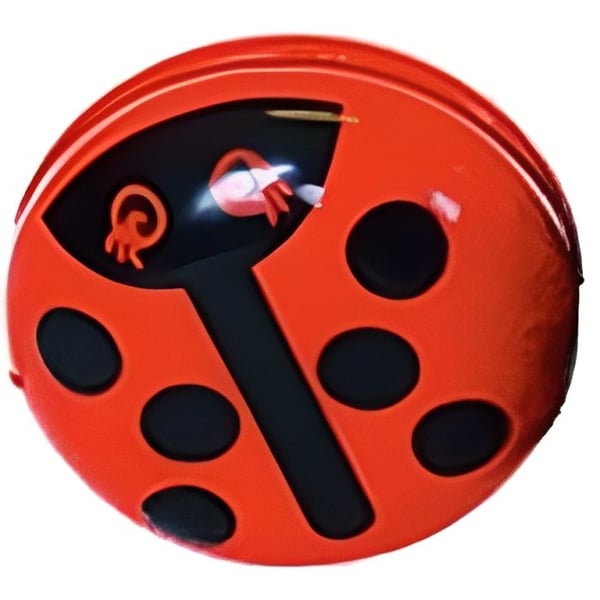 Träjojo - VILAC - Nyckelpiga - Diameter 7 cm - Blandat - Från 5 år