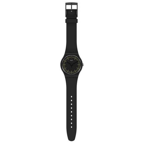 Klocka - SWATCH - BLACKNYELLOW - Kvarts - Resin - Vattentät 30m
