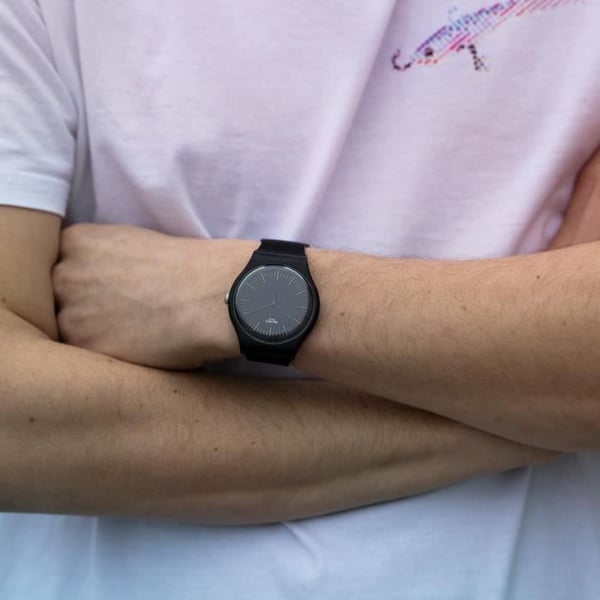Klocka - SWATCH - BLACKNYELLOW - Kvarts - Resin - Vattentät 30m