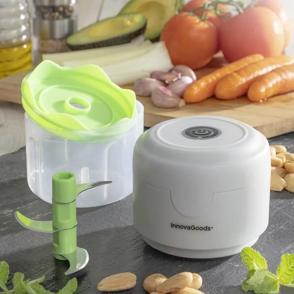 Hachoir - INNOVAGOODS - Echoppie - Uppladdningsbar - Bärbar - Plast