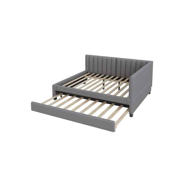Sofaudvikling - MUVOE - 140x200 - Grå fløjl - Multifunktionelt design - Optimal komfort