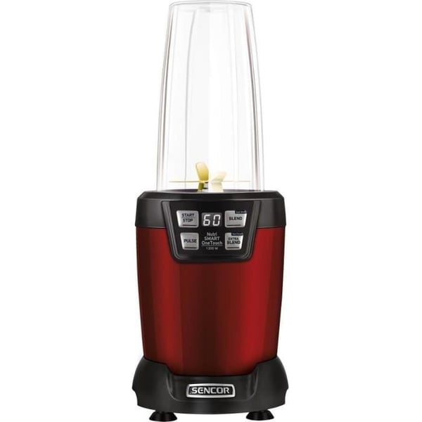 Sencor blender - SNB 6601RD - Maler hele frugter og grøntsager - To-go skål - 1200 W - Rød