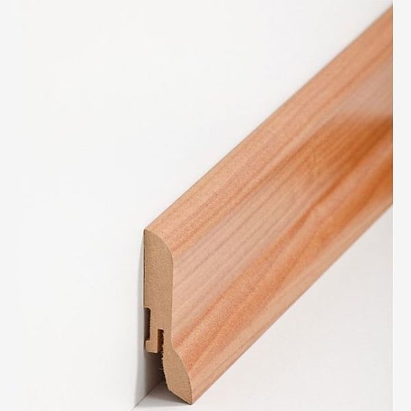 PROVISTON MDF-sockel 20 x 60 x 2500 mm körsbär att limma, skruva &amp; spik, klämma Belagd MDF kärna 12,5 meter | 5 stycken