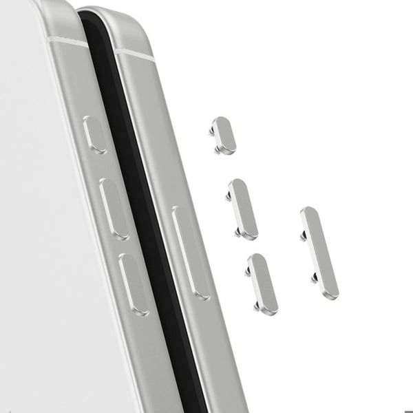 Ersättningssidoknappar för iPhone 17 Ström / Volym / Åtgärd Vit