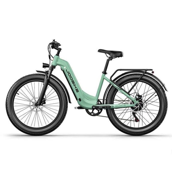 JOOBIKE JOO1 - Elcykel - Motor 1000W - Max hastighed 45 km/t - aftageligt batteri 48V17.5Ah - fat bike 26 tommer - Grøn