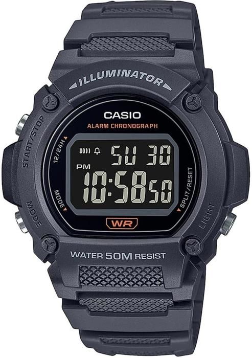 Ur - Casio - W-219H-8BVEF - Quartz - Digital - Sort plast
