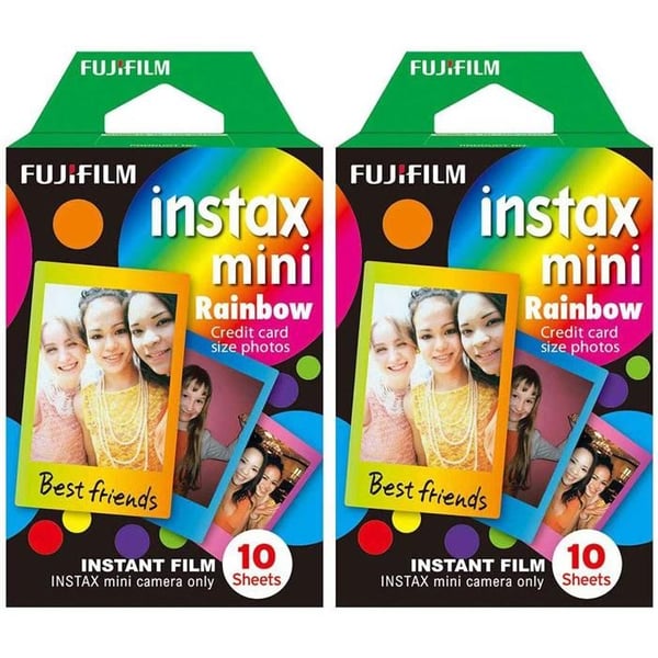 Snabbfilm - FUJI - Instax Mini - 10 bilder - Kompatibel med Instax Mini - Klara färger