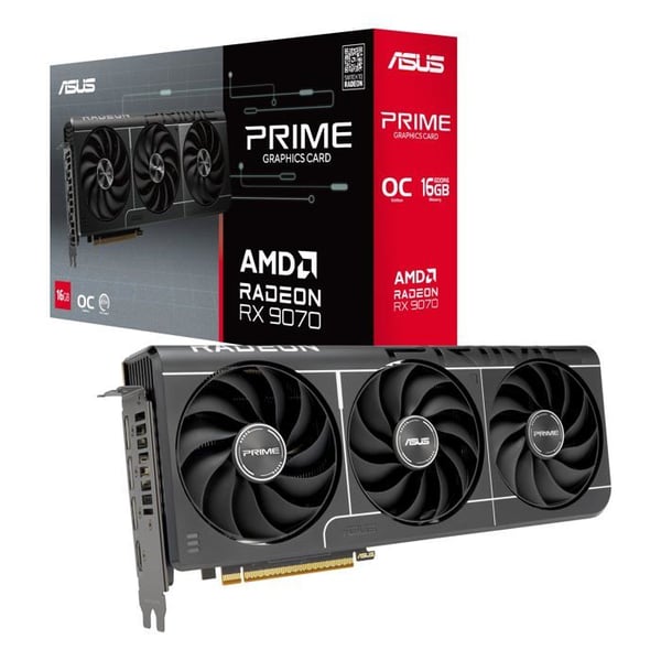 Grafikkort - ASUS - RX 9070 OC Edition - 16 GB GDDR6 - PCIe 5.0 - HDMI 2.1b