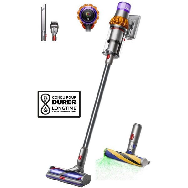 DYSON V15 Detect Absolute - Broom Dammsugare - Power 240 AW - Autonomi upp till 60 min - Borste med integrerat ljus