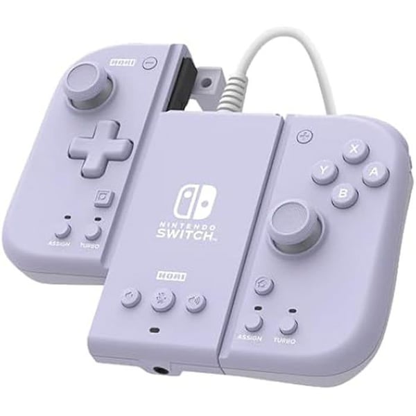 Gamepad - HORI - TV Mode Adapter + Compact Split Pad Set - Lila - Trådlös - Nintendo Switch