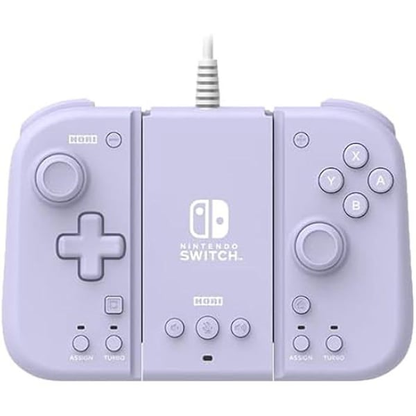 Gamepad - HORI - TV Mode Adapter + Compact Split Pad Set - Lila - Trådlös - Nintendo Switch