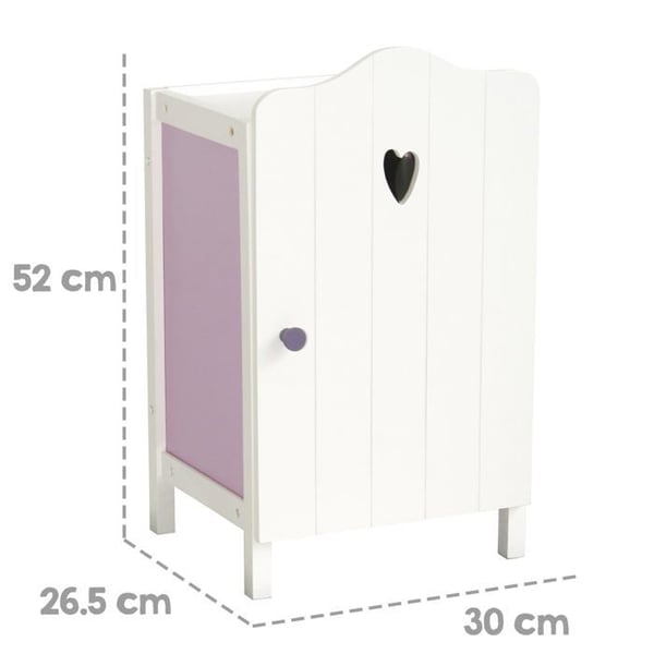 Fienchen Dockgarderob - ROBA - Vit/Lilac Wood - Garderob och hylla