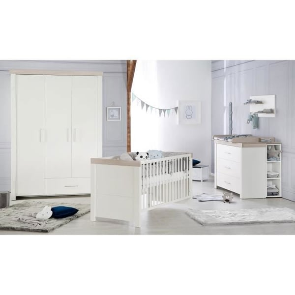 Chambre Bebis Duo Lucy - ROBA - Säng 70x140 cm - Bred Skötbord