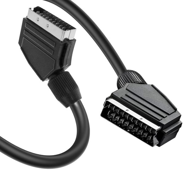 Videokabel Peritel till Peritel Längd 3m Robust LinQ Svart