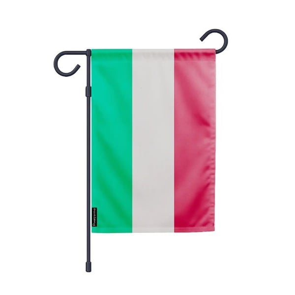 Italiens Trädgårdsflagga – 32 x 47.5 cm – Hållbar Polyester – Horisontellt Format – Utomhus – Pixelforma