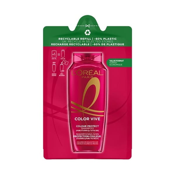 L'Oréal Paris Color Vive Eco-recharge Schampo Färgskydd 250 mL