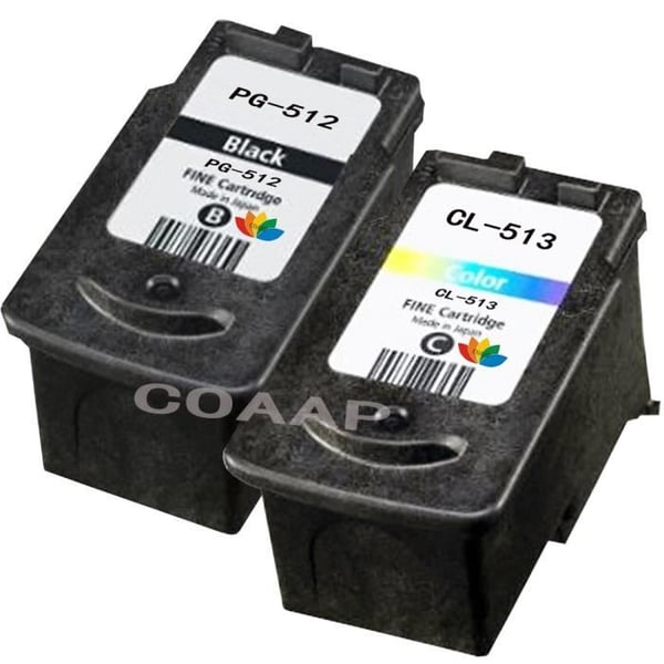 Återfyllbar bläckpatron - Canon Inkjet - PG-512 CL-513 - Svart och Trikolor - Återtillverkad