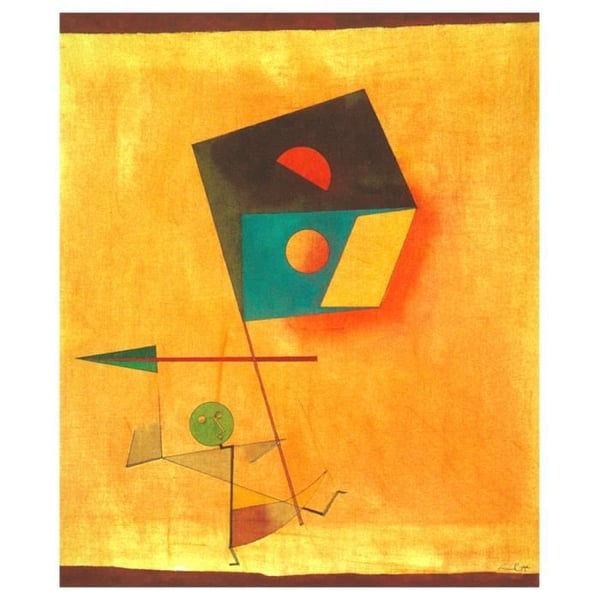 Legendarte - Målning, tryck på duk - Erövraren Paul Klee cm. 50x60